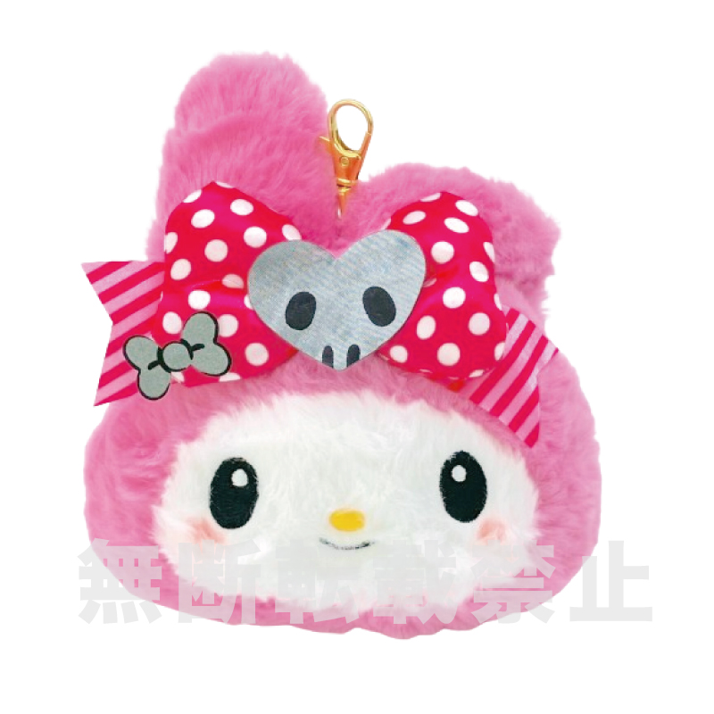 ピンクブラックパーティ フェイスパスケース マイメロディ | ナカジマ