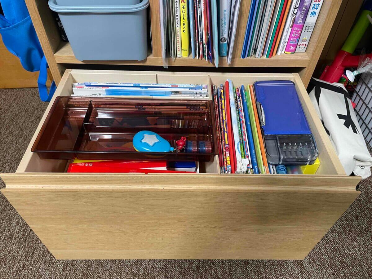 ランドセル収納、どうしてる？カリモクのマルチラックを使ってみた