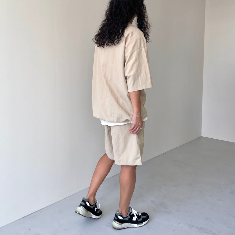 premium nylon setup / beige（プレミアムナイロンセットアップ