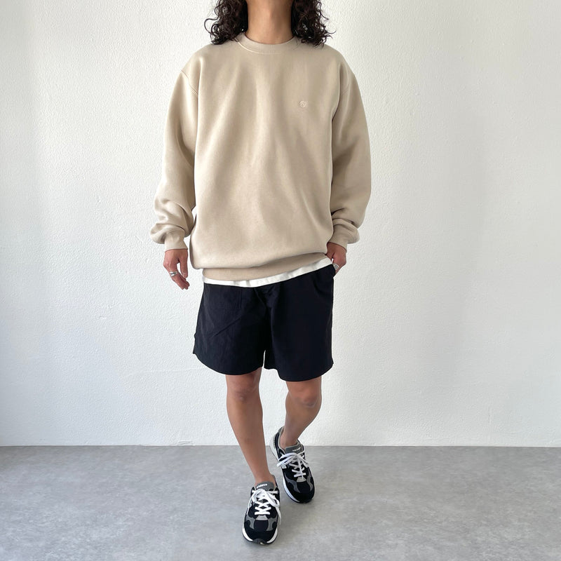 10.0oz natto logo sweat / beige（ナットロゴスウェット / ベージュ