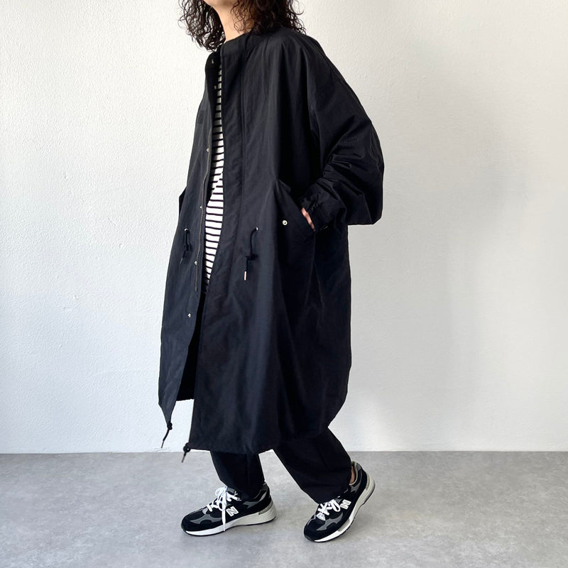 loose silhouette military mods coat / black（ルーズシルエット