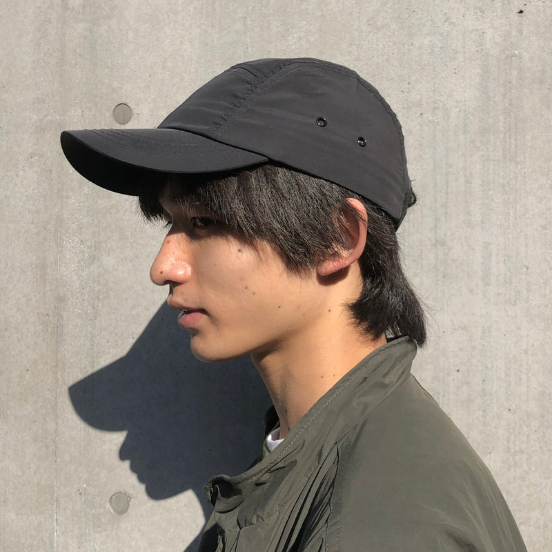 nylon jet cap / black（ナイロンジェットキャップ / ブラック