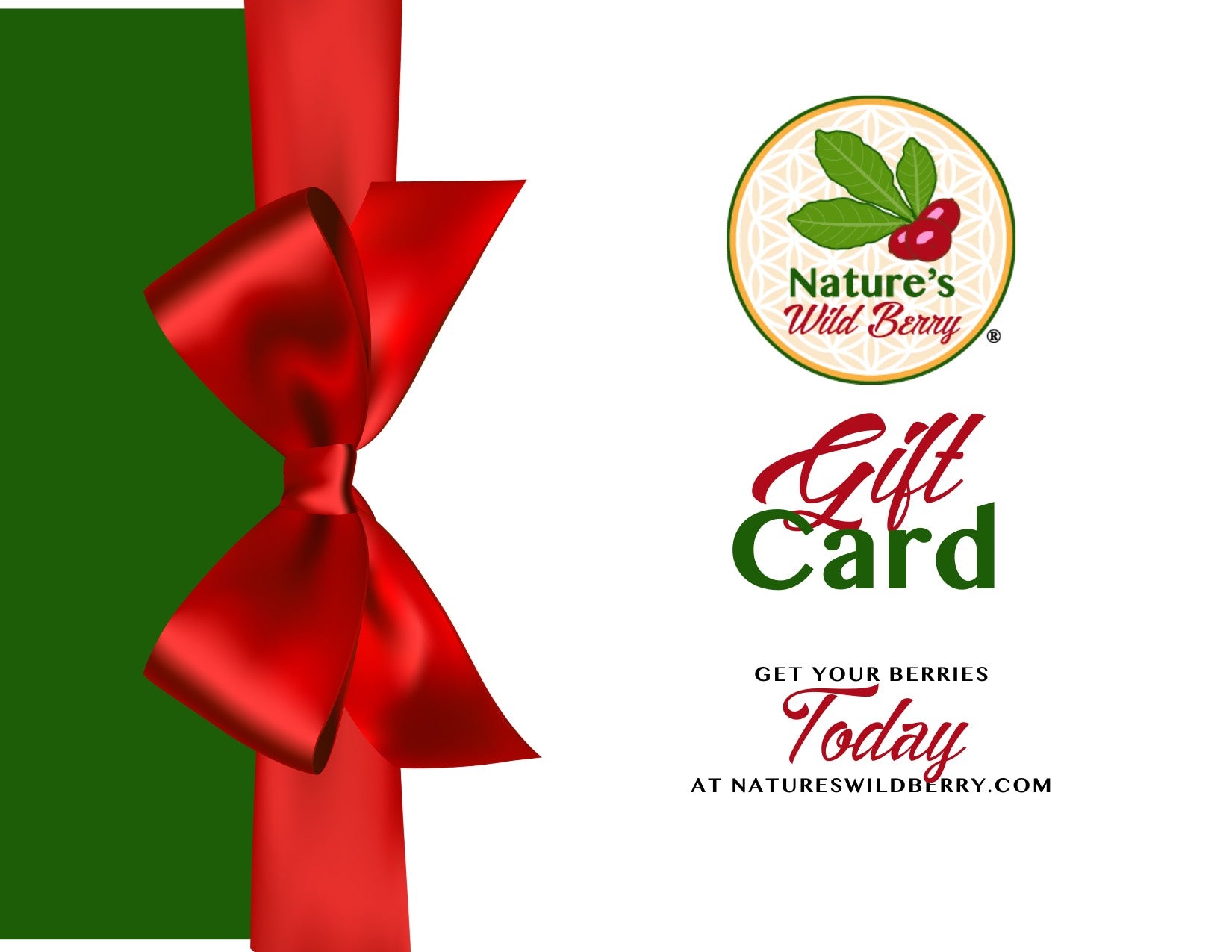 Natures Wild Berry Gift Cards Now Available To Give Friends and