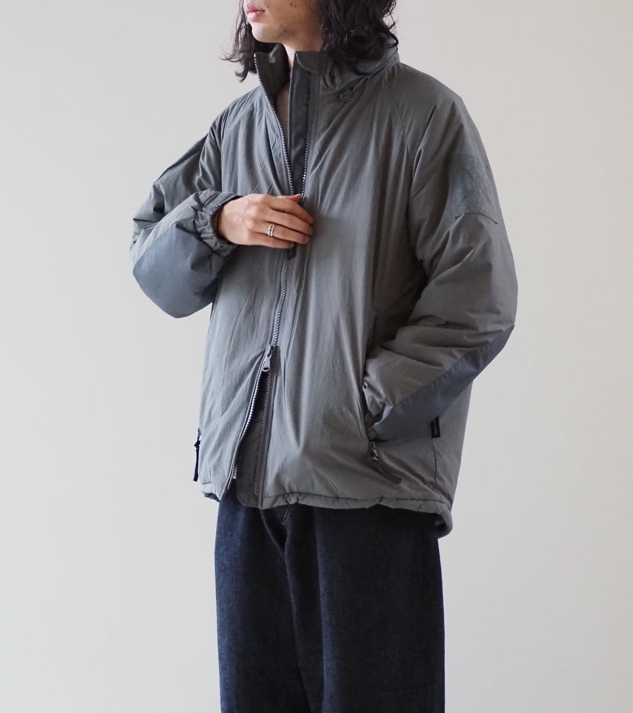 WILD THINGS ハッピージャケット タイプ2 , F Grey – Navyblue