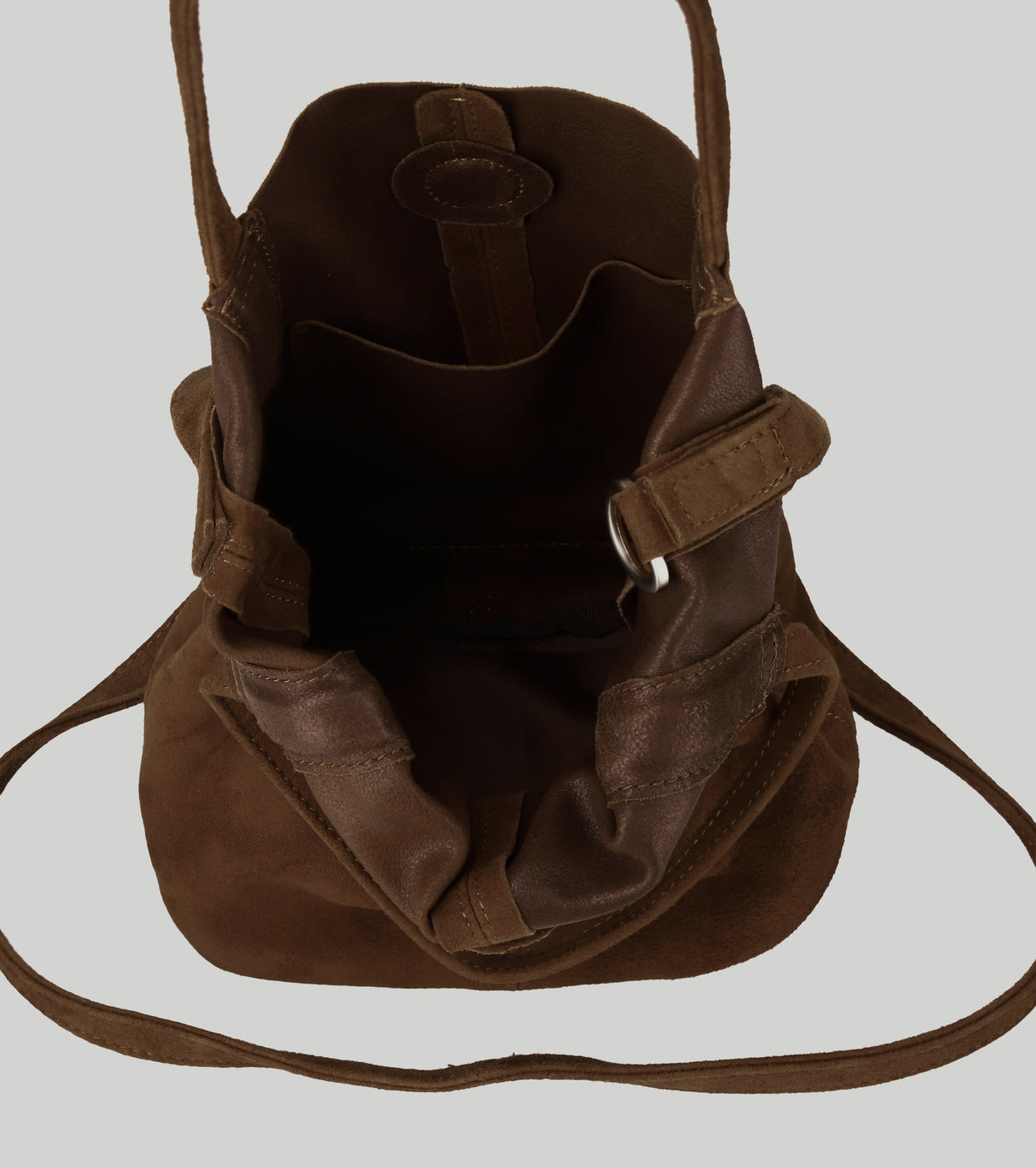 Morphee 2WAY SMALL TOTE , Brown – Navyblue