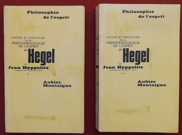 イポリット『ヘーゲル精神現象学の生成と構造』：Genèse et structure