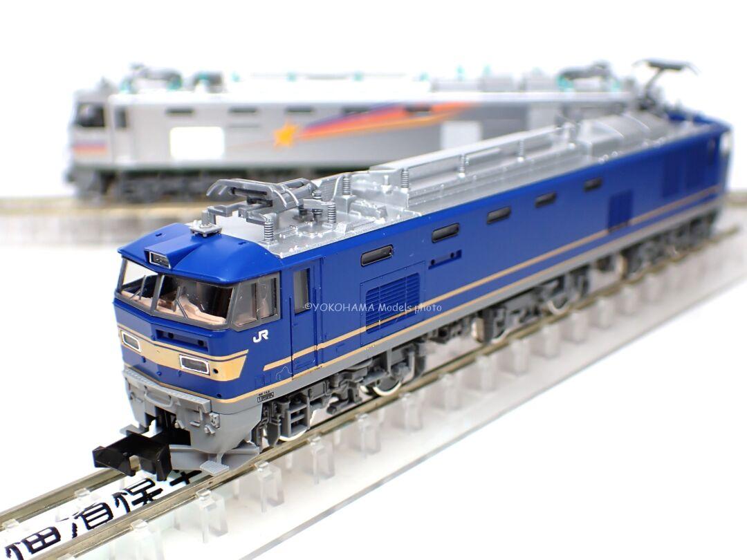 EF510形500番代（JR貨物仕様・青色）が入線しました。TOMIX 7182