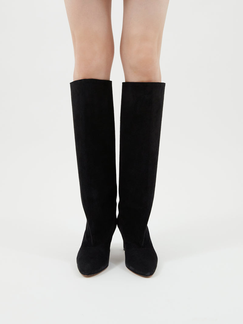 スエードロングブーツ 5919/BOOT/SUEDE/BLACK – NEBULONI E.