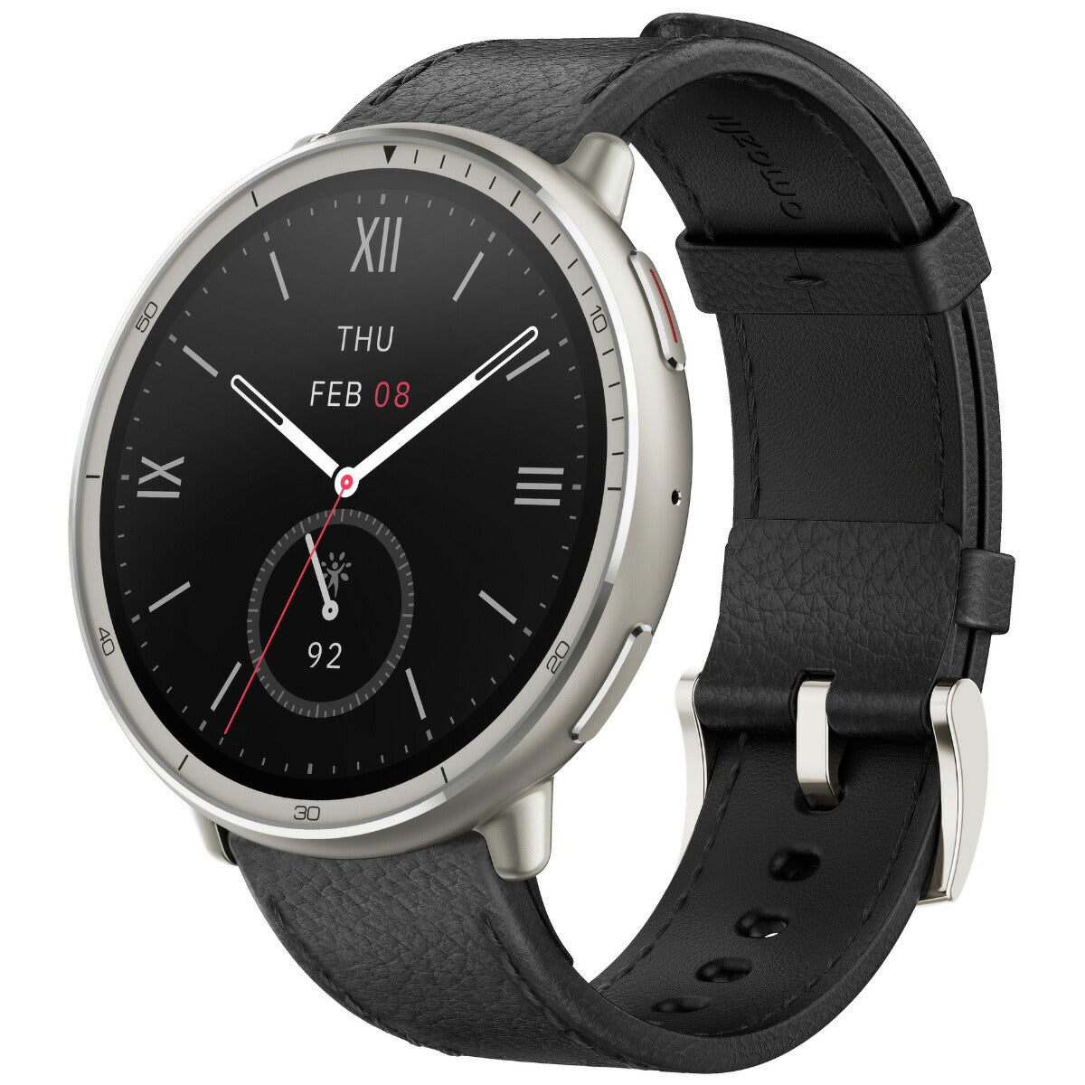アマズフィット AMAZFIT スマートウォッチ Active 2 ブラックレザー