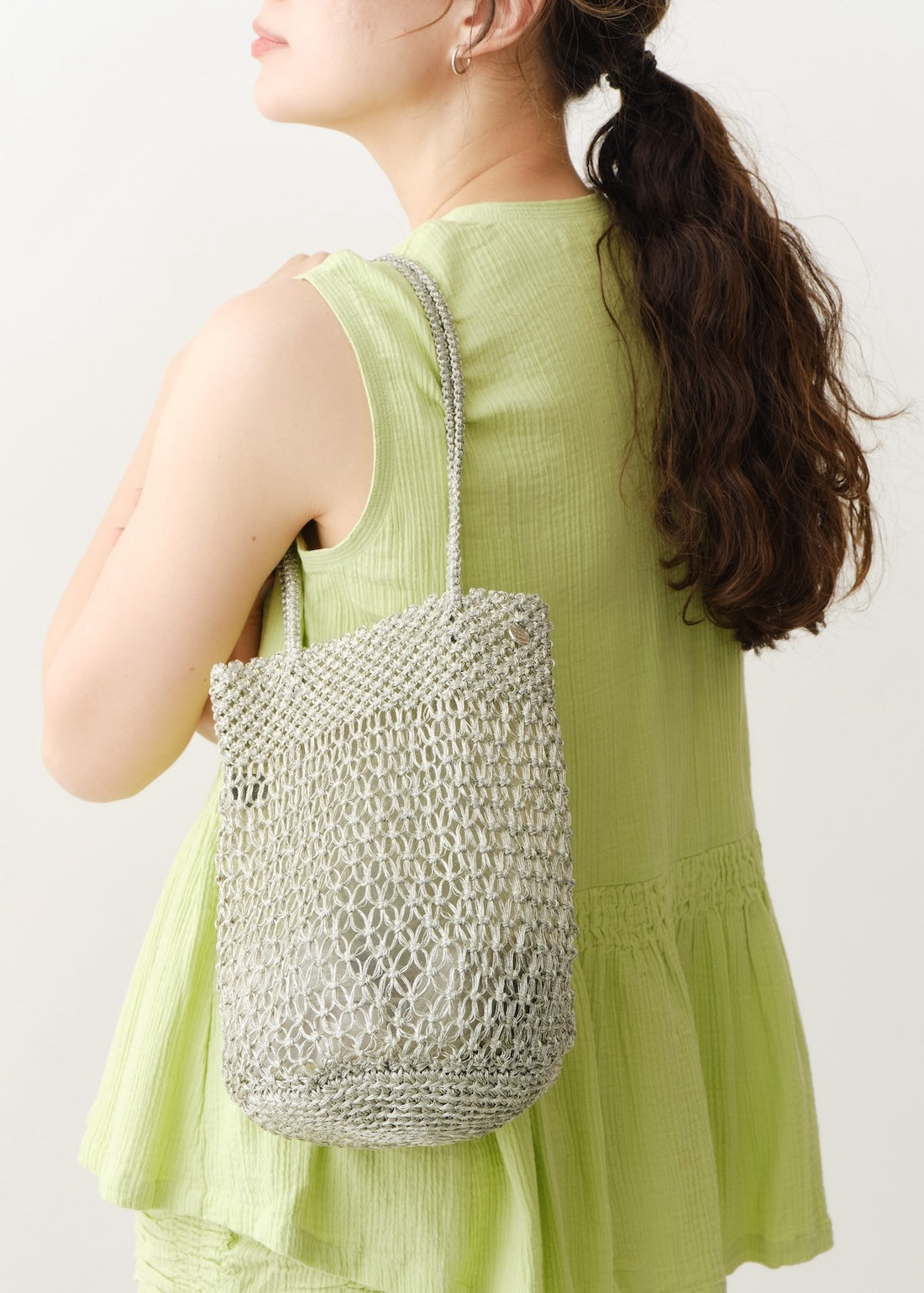 Metallic Macrame Tote | Pasand by ne Quittez pas | パサンドバイ