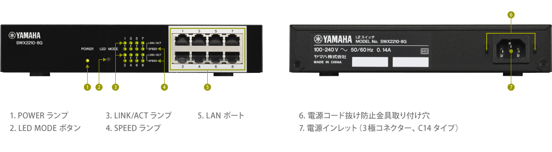 SWX2210-8G 仕様