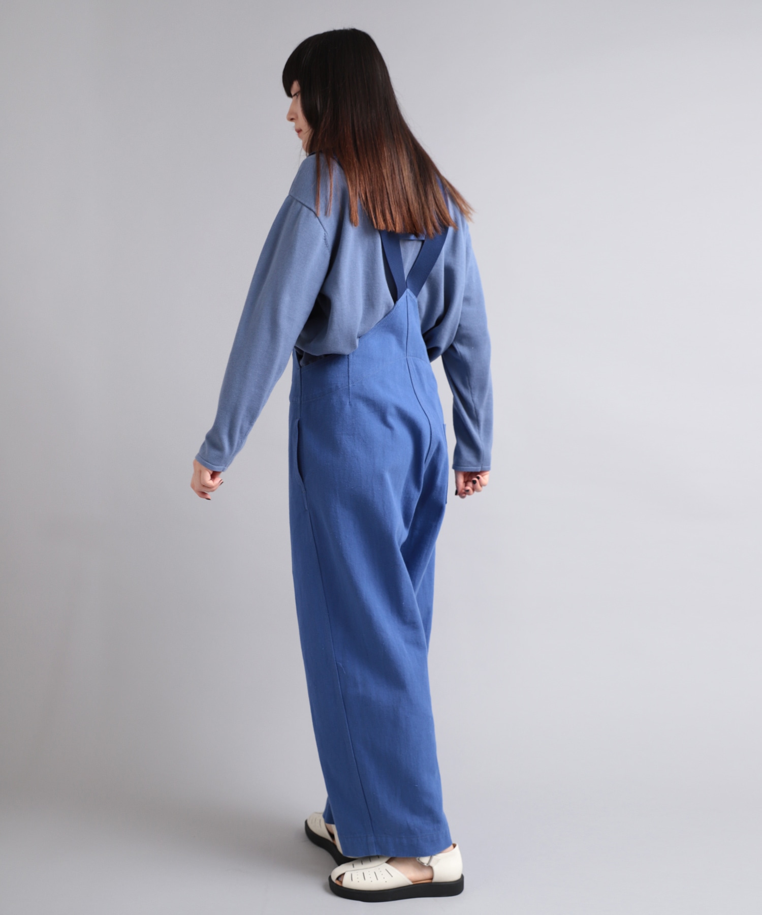 O0693 フレンチワークオーバーオール(M ワークブルー): オールインワン