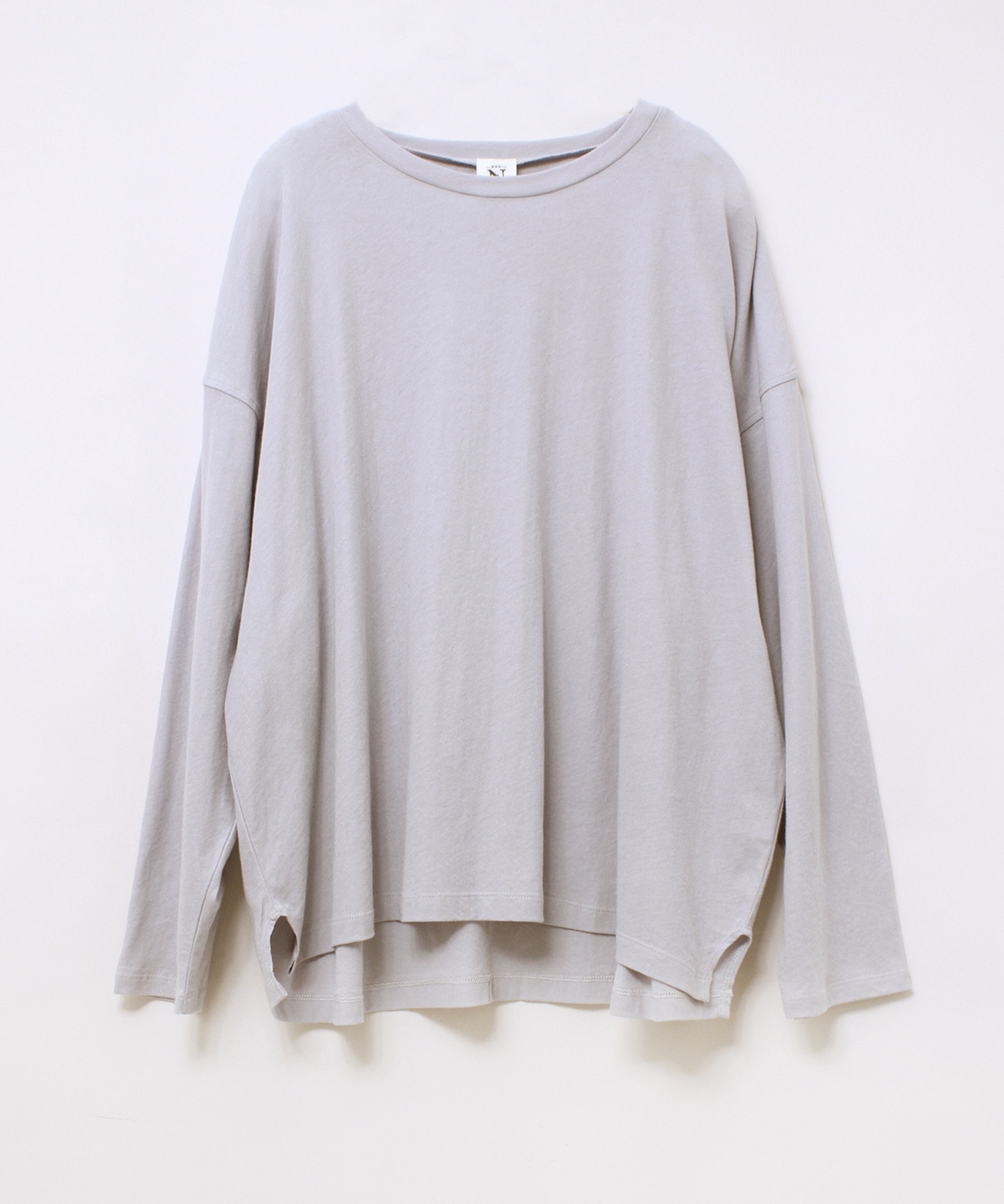 M1821 40強撚ビッグロングTシャツ(M ブルーグレー): トップス - RNA