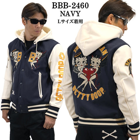THE BRAVEMAN×BETTY BOOP ベティーブープ ボンディング スタジャン bbb