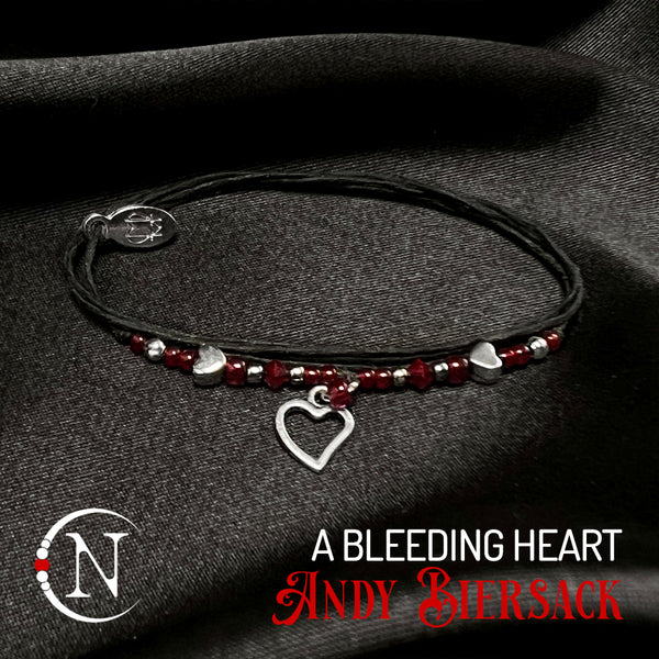 A Bleeding Heart NTIO Bracelet by Andy Biersack ~ Limited Edition