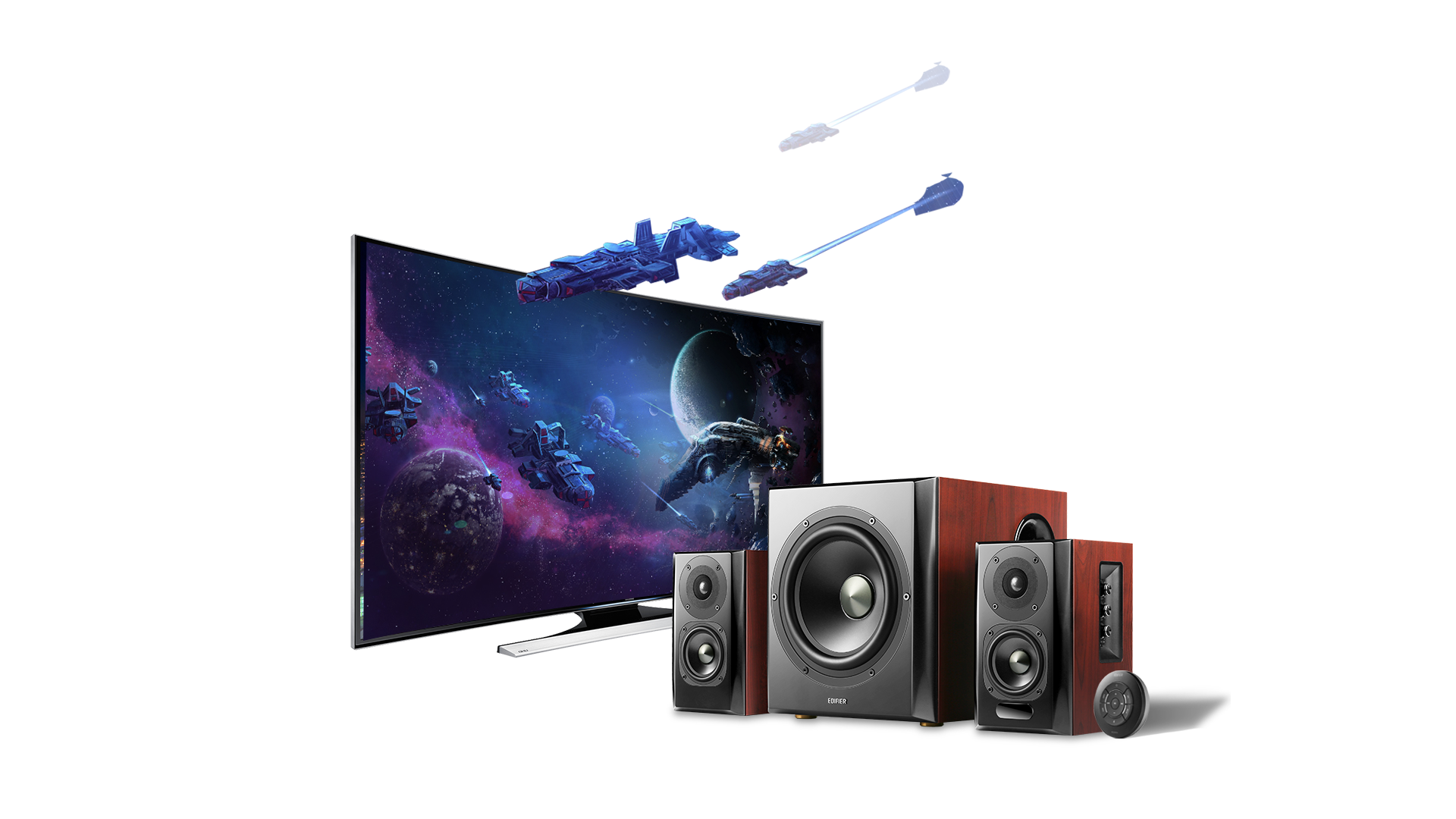 Bookshelf Speaker and Subwoofer 2.1 Speaker System | S350DB