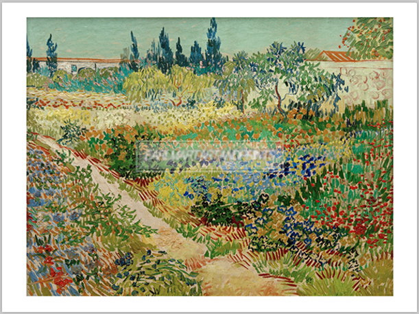 ゴッホ 花咲く庭と小道