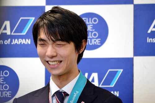ANA、フィギュア・羽生結弦の金メダル祝勝会--羽生とANAの