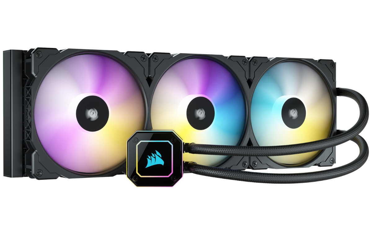 CORSAIR、420mmの大型ラジエーター搭載簡易水冷「iCUE H170i ELITE