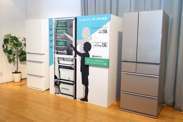 三菱電機の新しい冷蔵庫はサイズそのまま容量アップ、まとめ買いにも