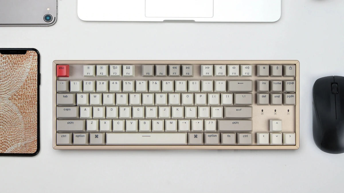 メカニカルキーボード「Keychron K8」にバックライトなしモデル