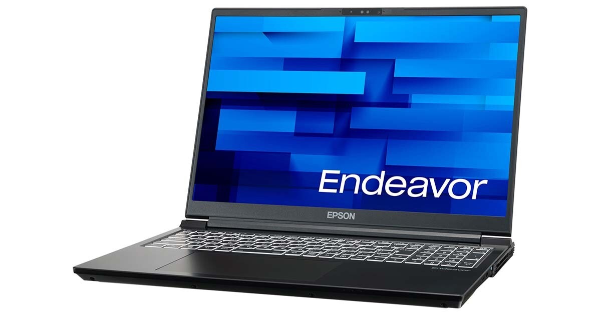 エプソン、GeForce RTX 4070搭載の16型ノートPC「Endeavor NJ8000E