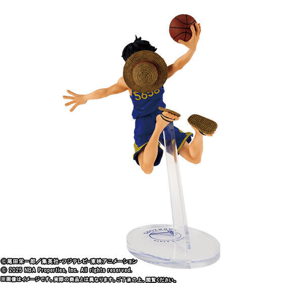 ONE PIECE×NBA】6チームのユニフォームを着たルフィのフィギュア、二次