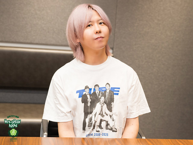 Mrs. GREEN APPLE藤澤涼架「初めてだわ、元貴が変なこと言ってるの（笑