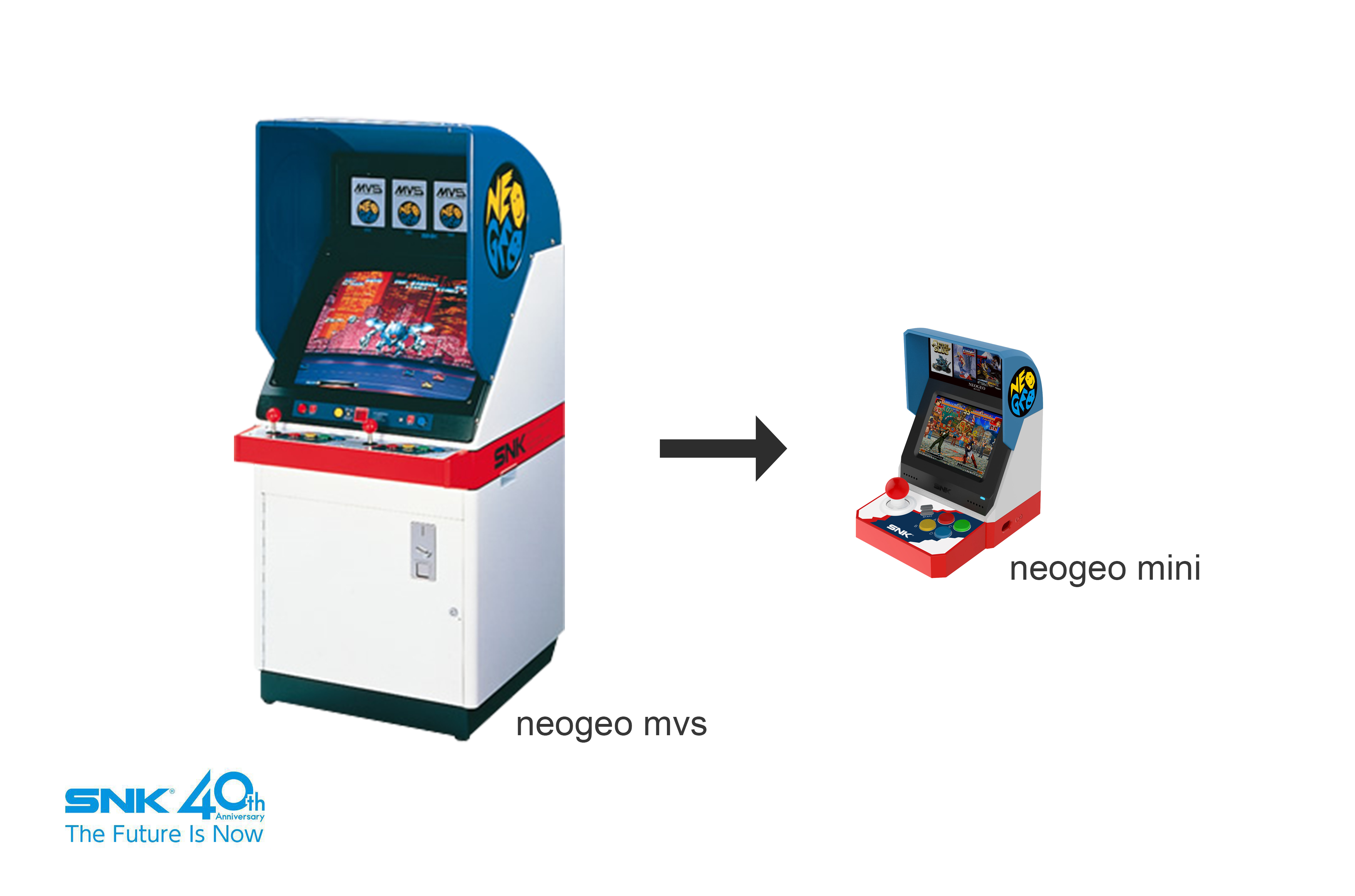 NEOGEO mini」正式発表。筐体風ゲーム機でテレビにつなげず遊べる