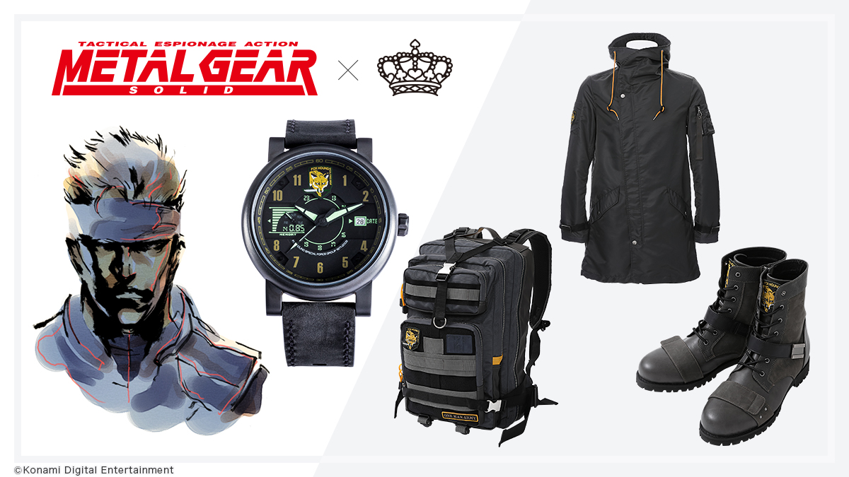 メタルギア』シリーズのコラボアイテムが予約開始。ソリッド・スネーク