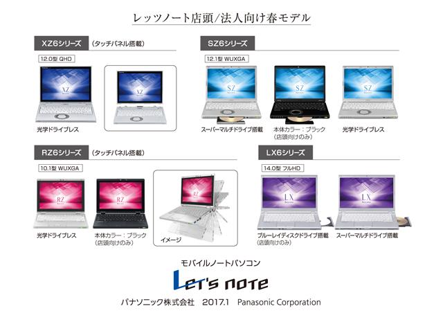 モバイルパソコン 「Let's note」 個人店頭/法人向け 春モデル発売