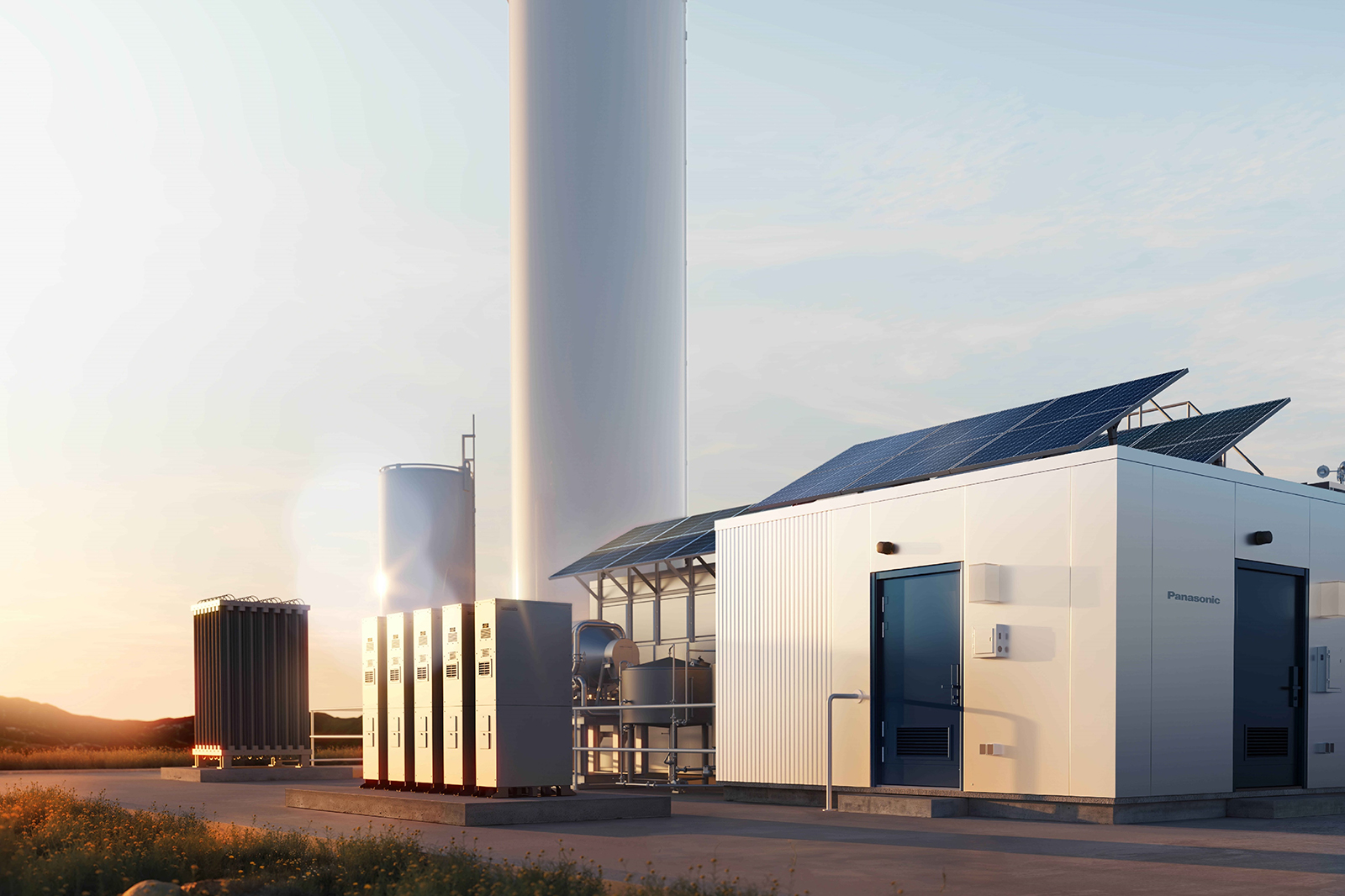 純水素型燃料電池・太陽電池・蓄電池による3電池連携制御 水素を活用