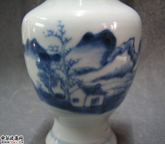 清雍正青花山水人物美人瓶（已转让） 藏家展厅收藏资讯|艺术家|书画家