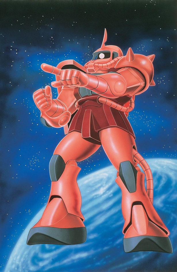 俺の知ってるシャアザクの箱絵と違う！」ザクマシンガンの無い“指差し