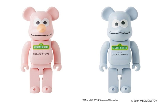 セサミストリート×ジェラート ピケの「ベアブリック」新発売