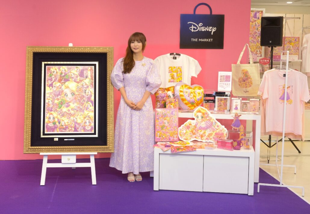 ラプンツェルのアートを手掛けた中川翔子さんがイベントに登場