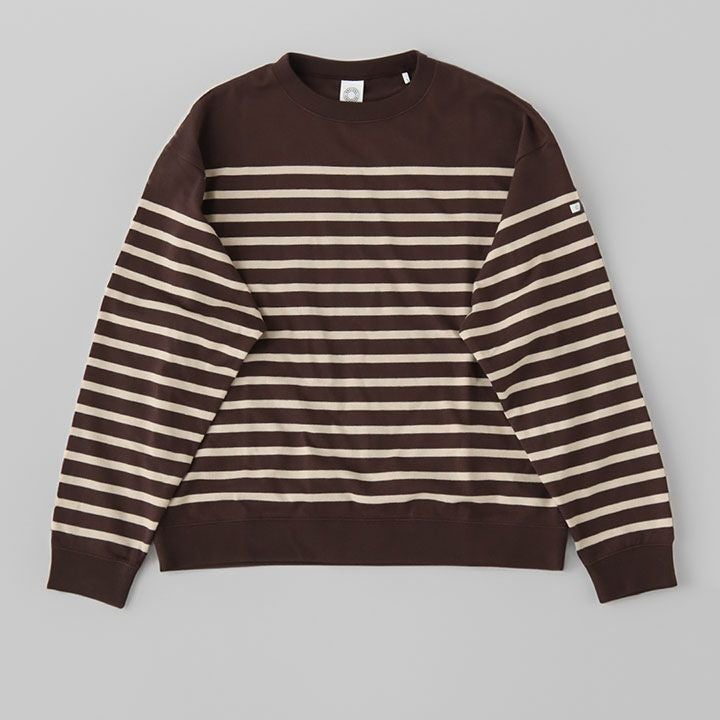 ORCIVAL(オーシバル) パネルボーダー スウェットプルオーバー(OR