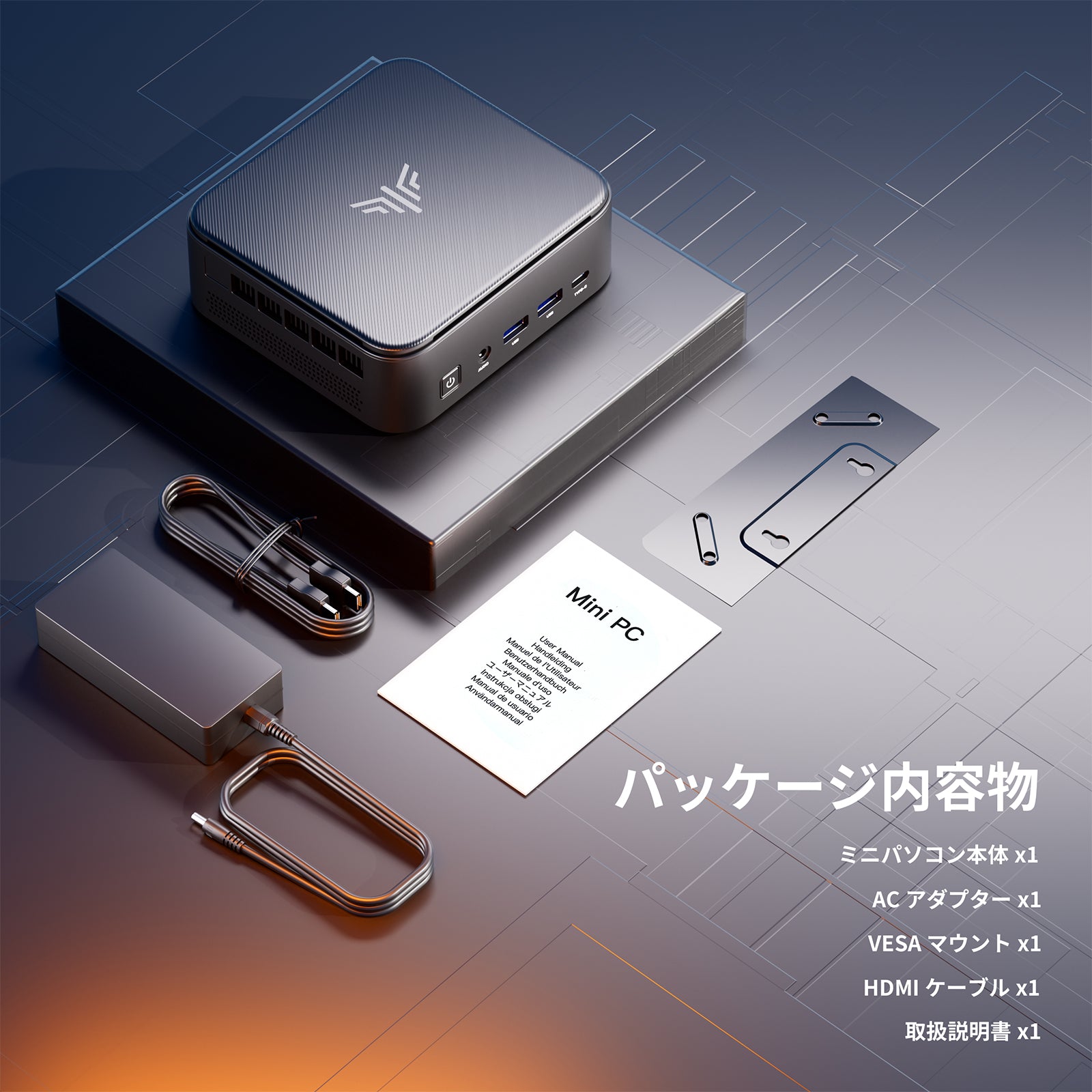 NIPOGI ミニpc AMD Ryzen 7 5825U (8C/16T最大4.50GHz) mini PC 32GB