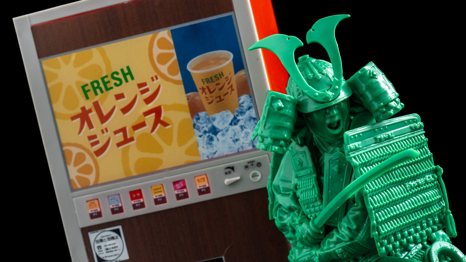 塗らずに置くのがベストな仕上げ！／グリーンアーミー鎧武者メンの