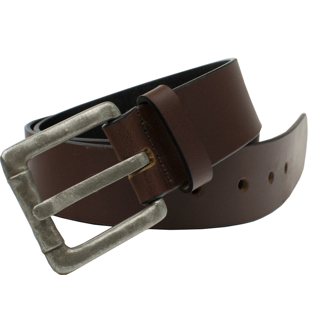 Pathfinder Brown Leather Belt | Hypoallergenic Buckle | Full Grain