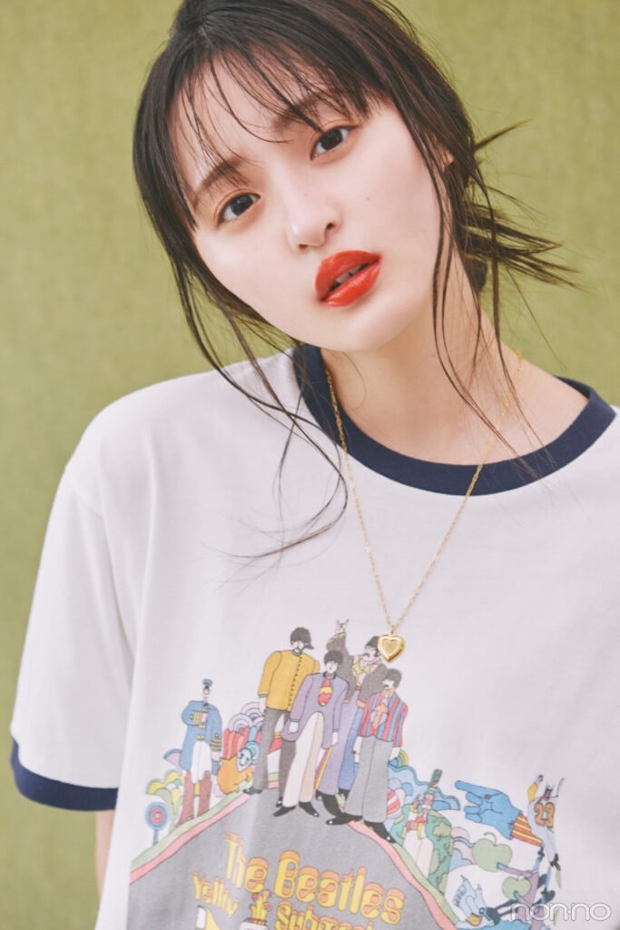 遠藤さくら】7月9日は「“ザ・ビートルズ”Tシャツ」【毎日更新・さく