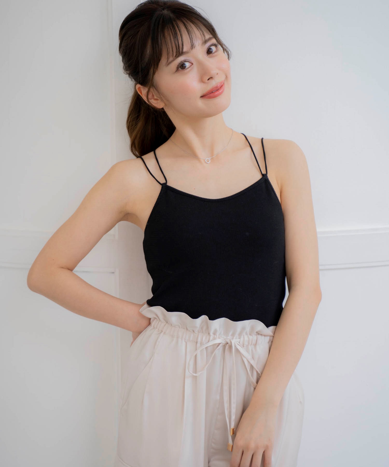 ナローストラップカップインキャミ | Tシャツ・カットソー | NOELA