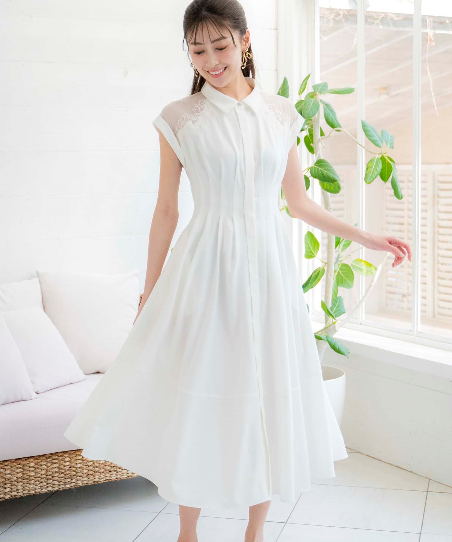 刺繍シアーワンピース | シャツワンピース | NOELA OFFICIAL WEB STORE