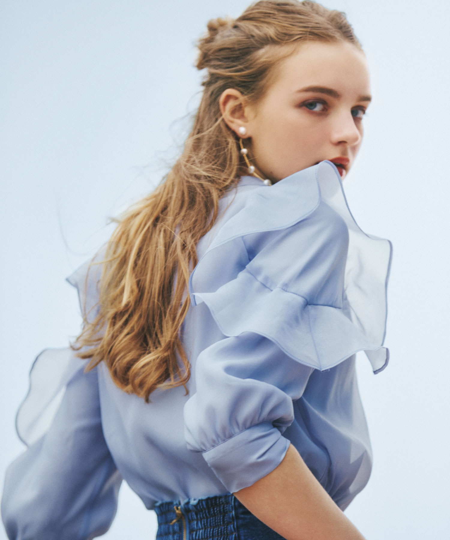 フリルスリーブブラウス | シャツ・ブラウス | NOELA OFFICIAL WEB STORE