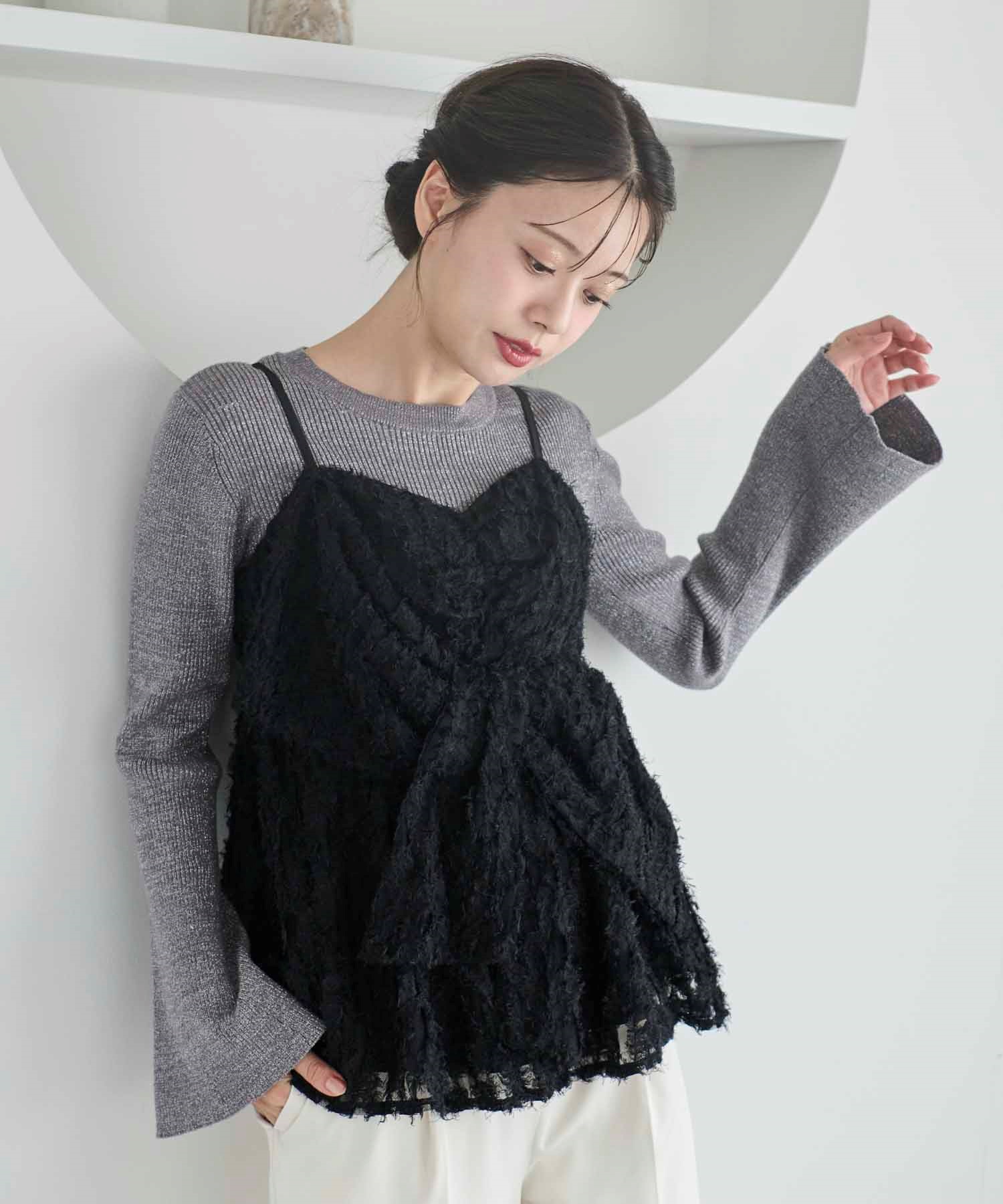 リボンペプラムキャミ | シャツ・ブラウス | NOELA OFFICIAL WEB STORE