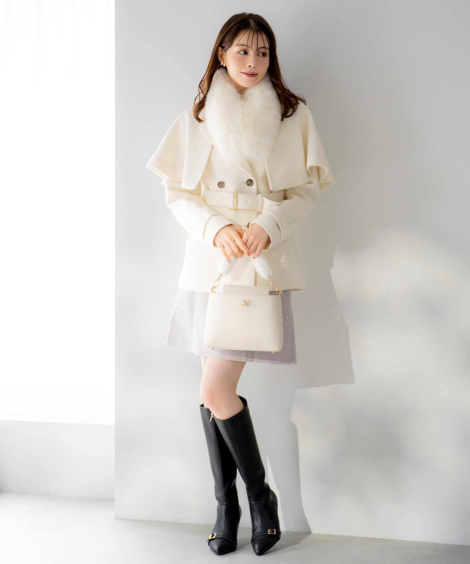 ケープ2WAYミディウールコート | コート | NOELA OFFICIAL WEB STORE