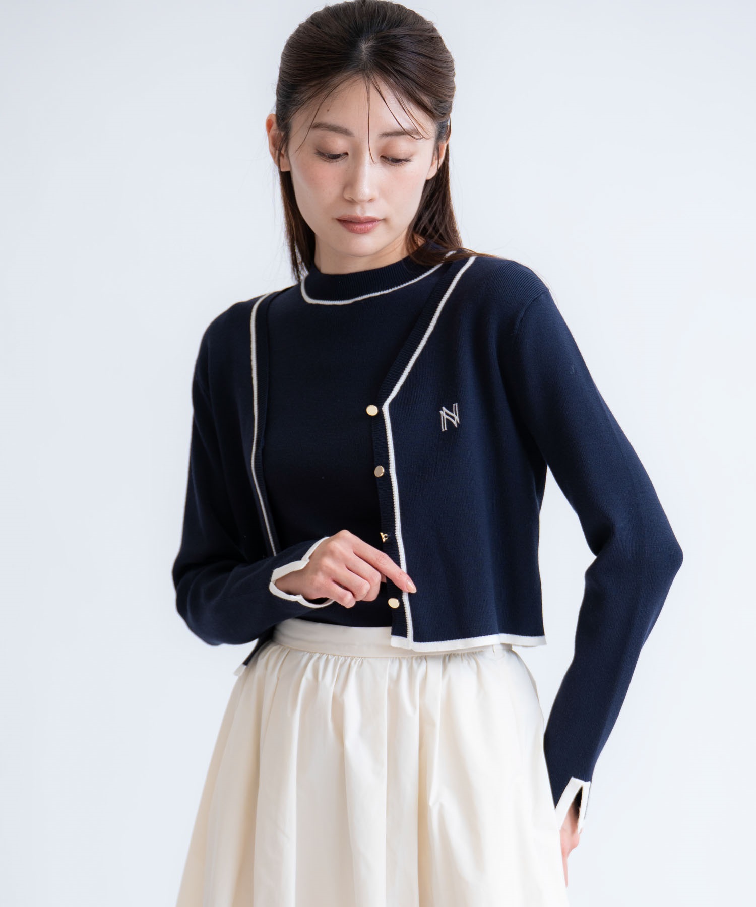 ロゴ刺繍アンサンブル | ニット | NOELA OFFICIAL WEB STORE