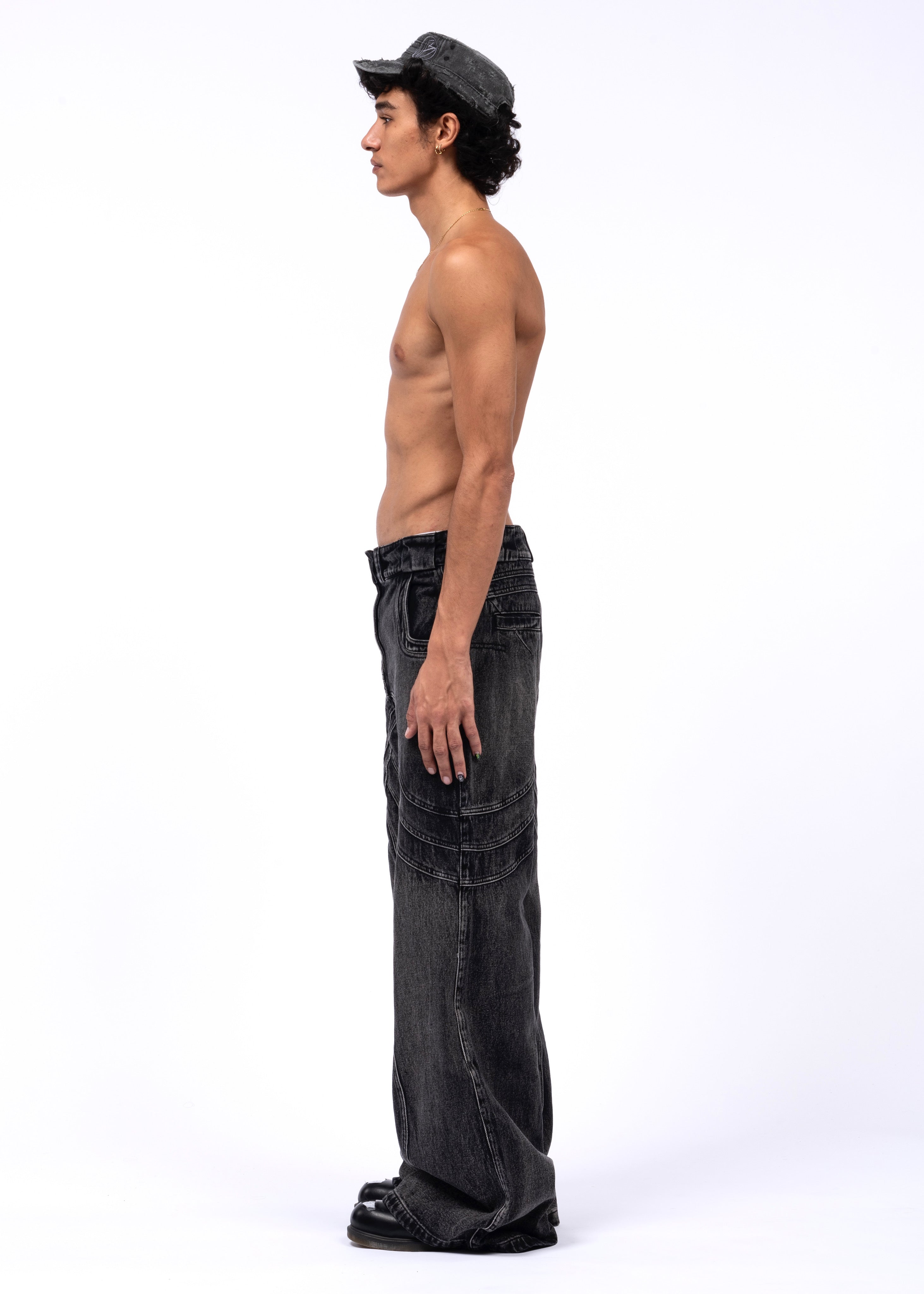 HEAVY WAVE DENIM USED BLACK – NO/FAITH STUDIOS