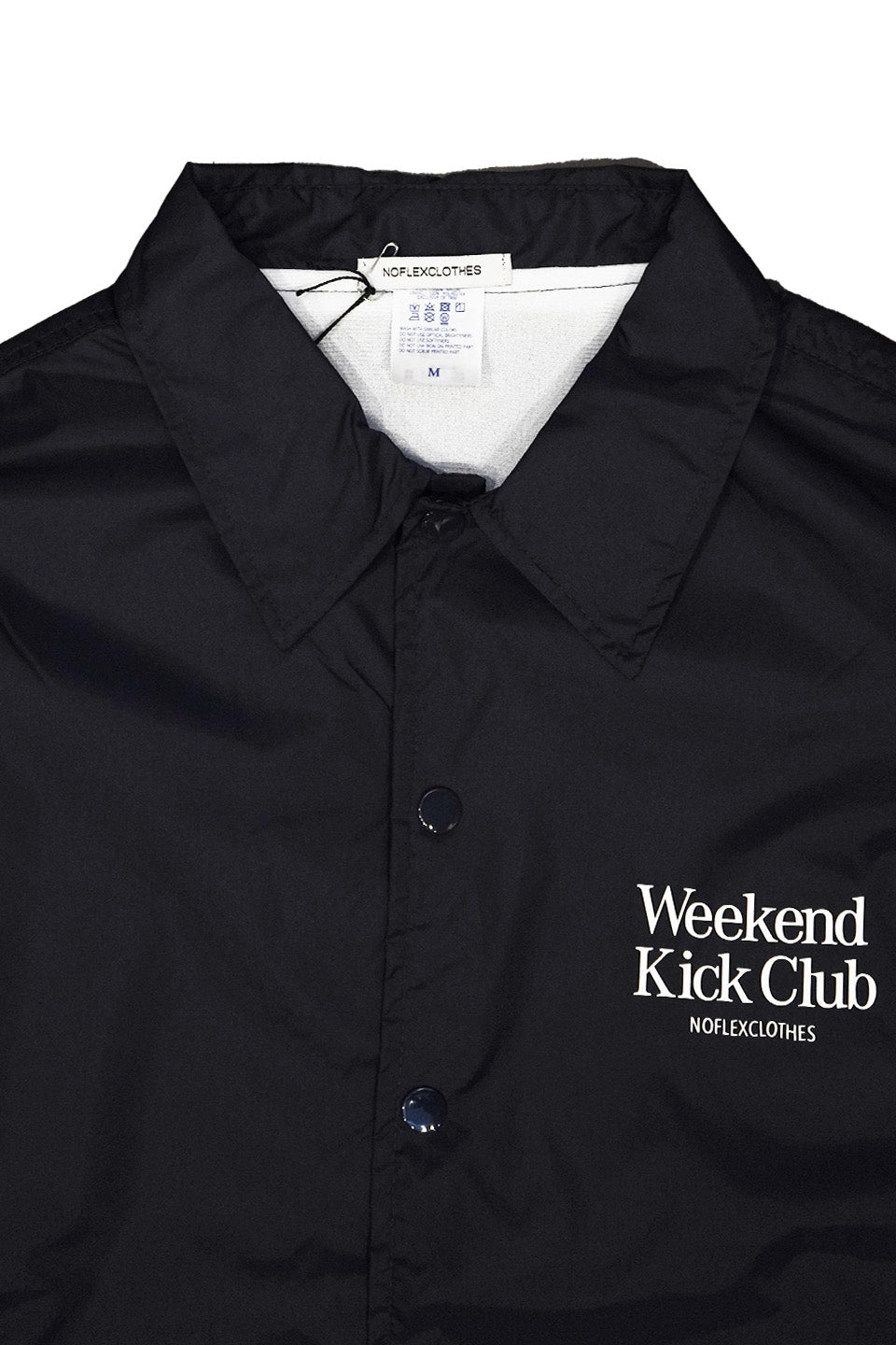 WKC NYLON COACH JACKET BLACK – NOFLEXCLOTHES