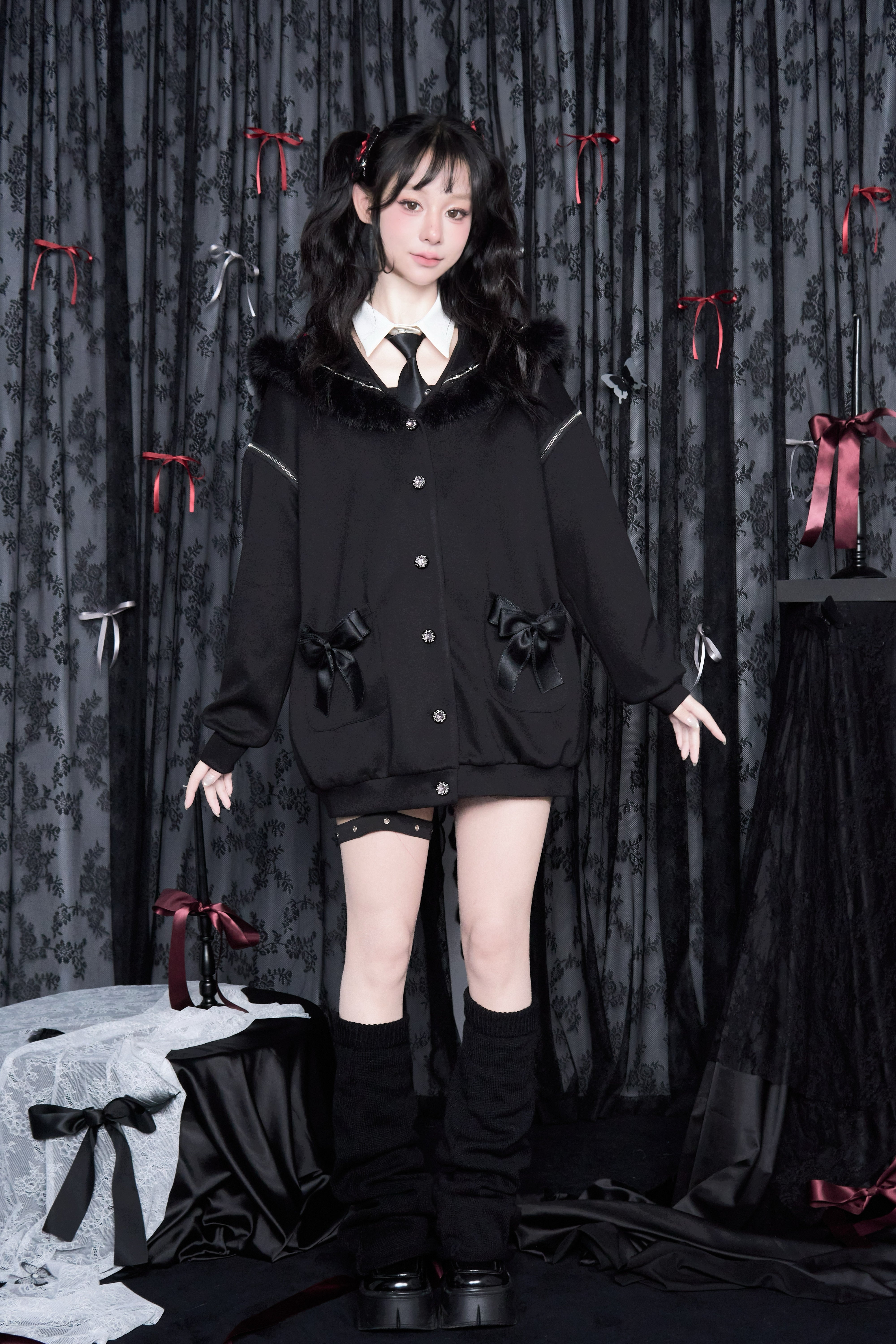 ファー縁取りセーラー襟コート – NoGenki